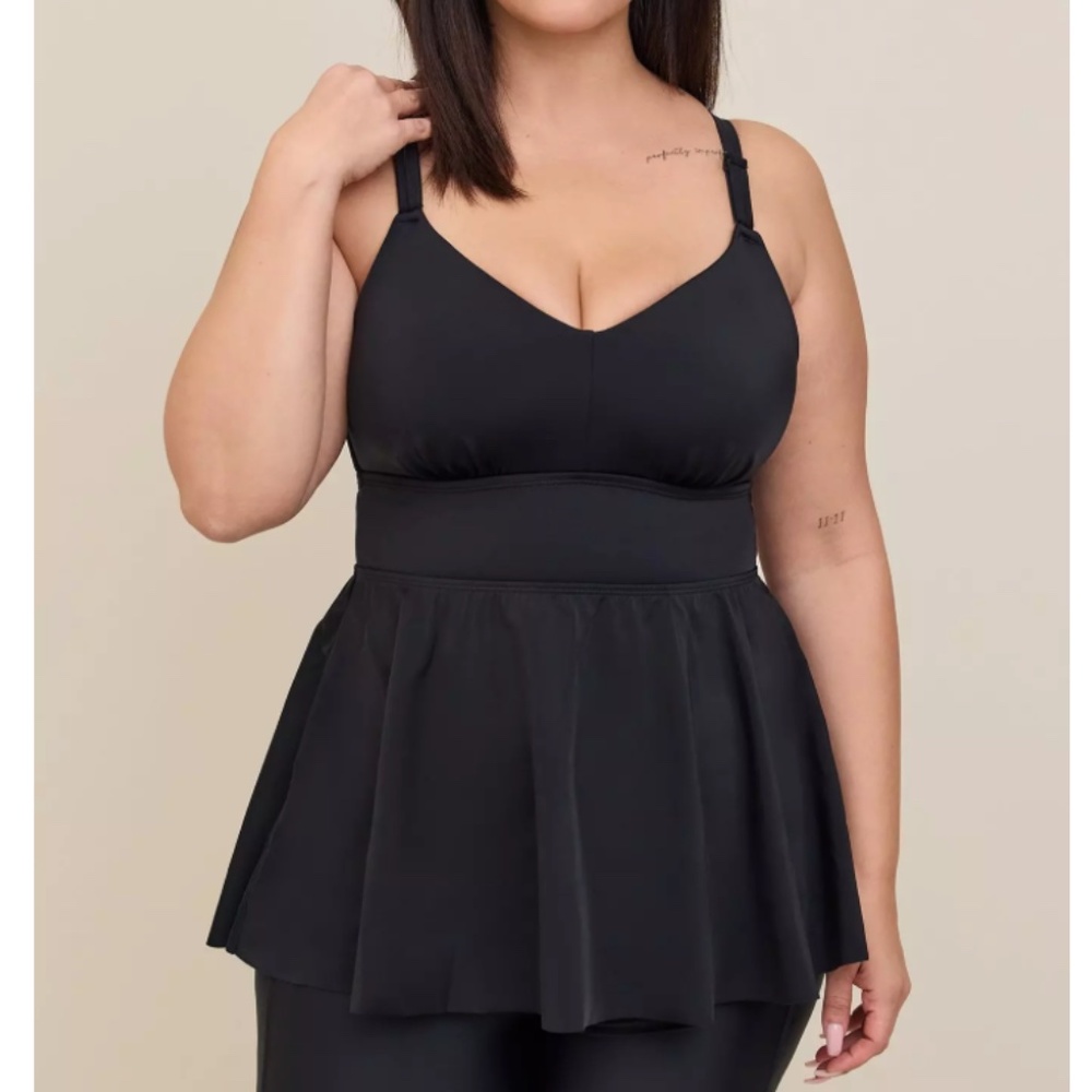 Wire-Free Racerback Tankini, 2X